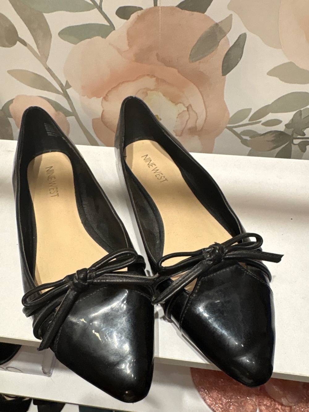 Nine West black flats